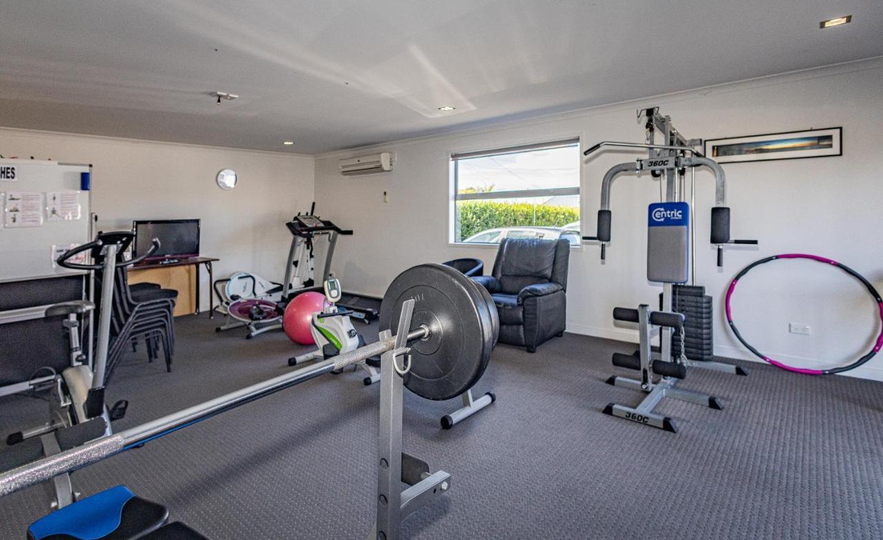 Pukekura Motor Lodge New Plymouth Exterior foto A home gym